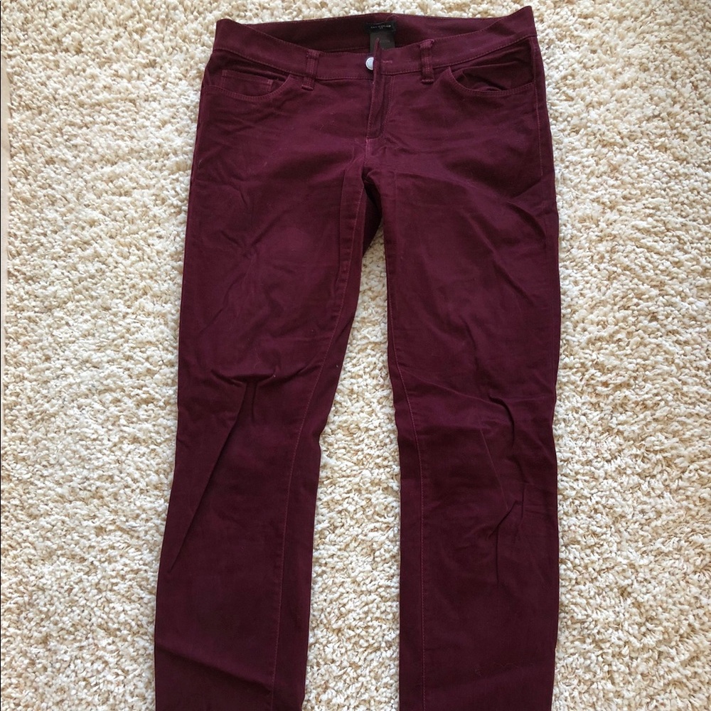 Ann Taylor Modern Fit burgundy pants